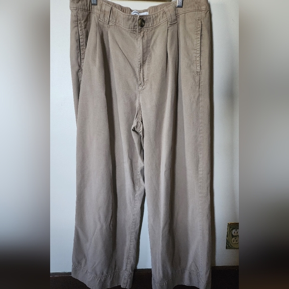 Beige wide leg high waisted pants sz large by Sonoma - Picture 6 of 6